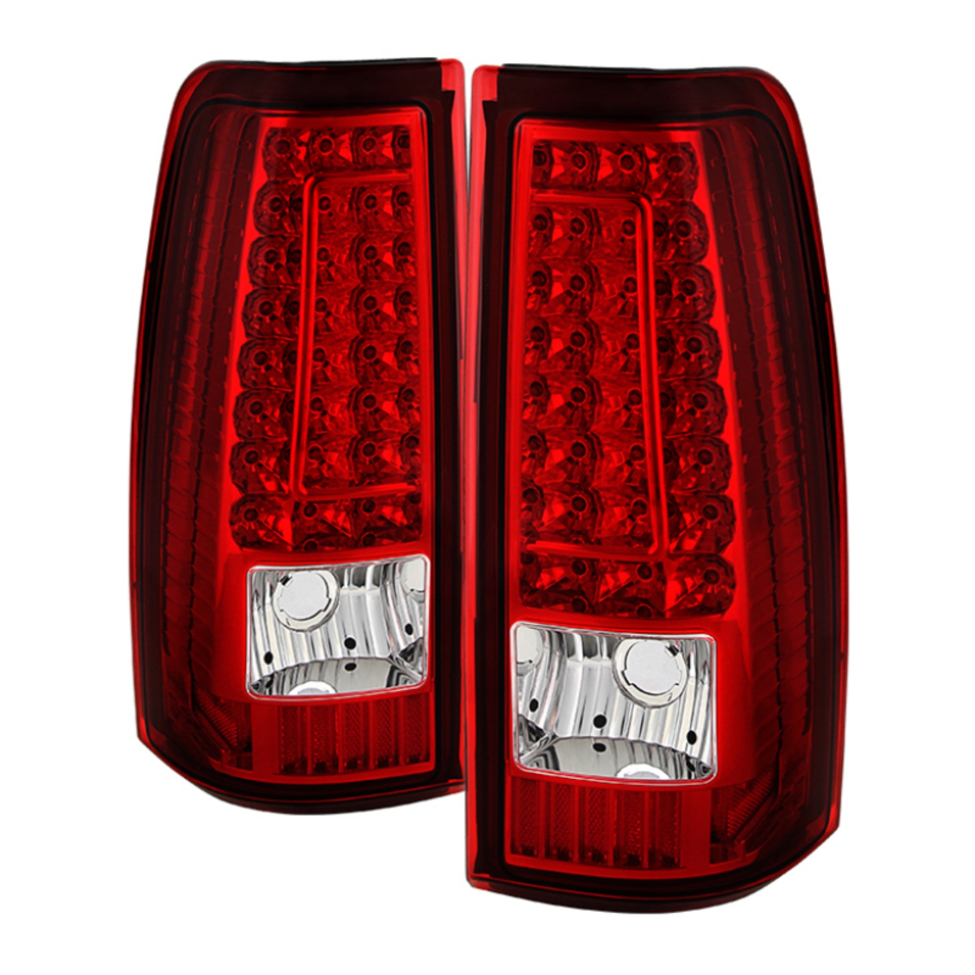 Picture of xTune Chevy Silverado 1500-2500-3500 03-06 C-Shape LED Tail Lights Red Clear ALT-ON-CS03-G2-LED-RC