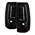 Picture of xTune Chevy Silverado 1500-2500-3500 03-06 C-Shape LED Tail Lights Black ALT-ON-CS03-G2-LED-BK
