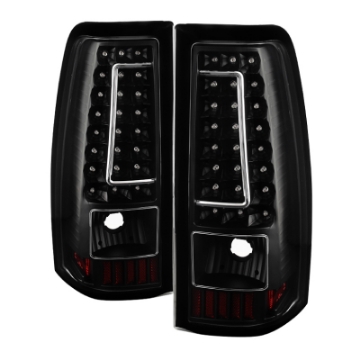 Picture of xTune Chevy Silverado 1500-2500-3500 03-06 C-Shape LED Tail Lights Black ALT-ON-CS03-G2-LED-BK