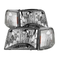 Picture of xTune Ford Ranger 93-97 Crystal Headlights w- Corner Lights 4pcs Sets Chrome HD-JH-FR93-SET-C