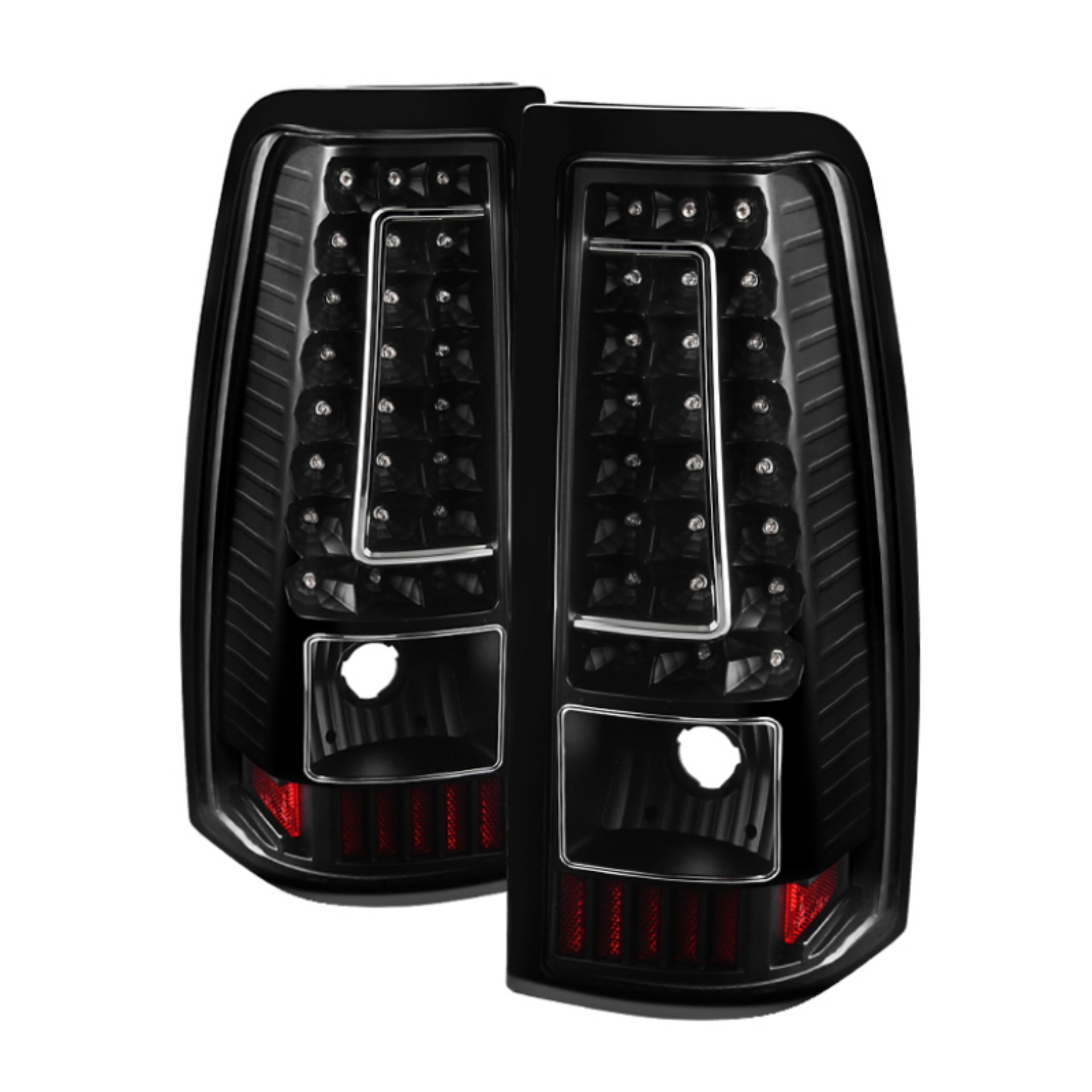 Picture of xTune Chevy Silverado 1500-2500-3500 99-02 Version 2 LED Tail Lights Black ALT-ON-CS99-G2-LED-BK