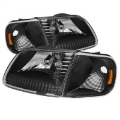 Picture of xTune Ford F150 97-03 - Expedition 97-02 Crystal Headlights w-Corner Black HD-JH-FF15097-SET-AM-BK