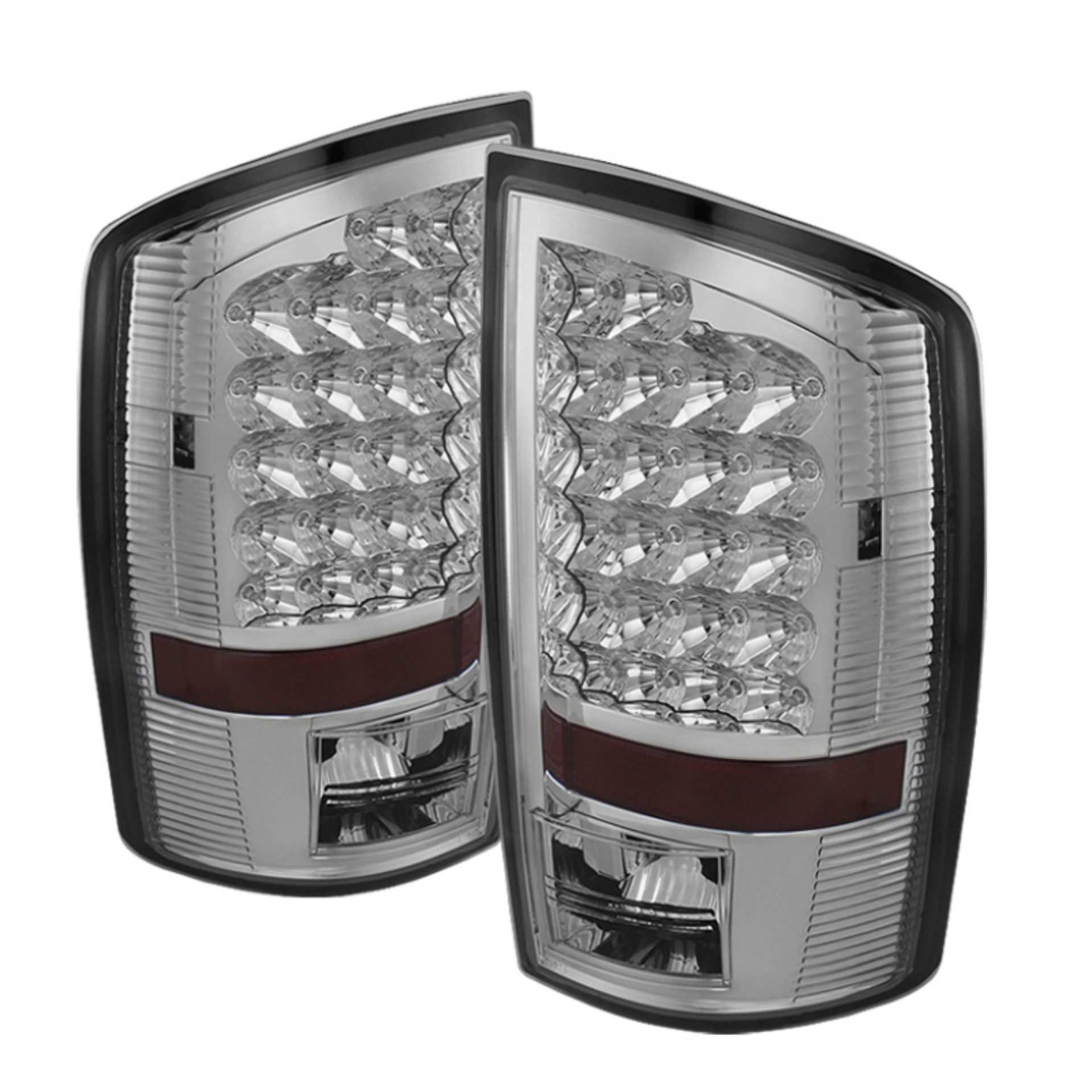 Picture of xTune Dodge Ram 07-08 1500 - Ram 07-09 2500-3500 LED Tail Lights Chrome ALT-JH-DR07-LED-C