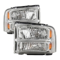 Picture of xTune Ford F250 F350 F450 Superduty Excursion 99-04 Headlights Chrome HD-JH-FF25099-HA-C