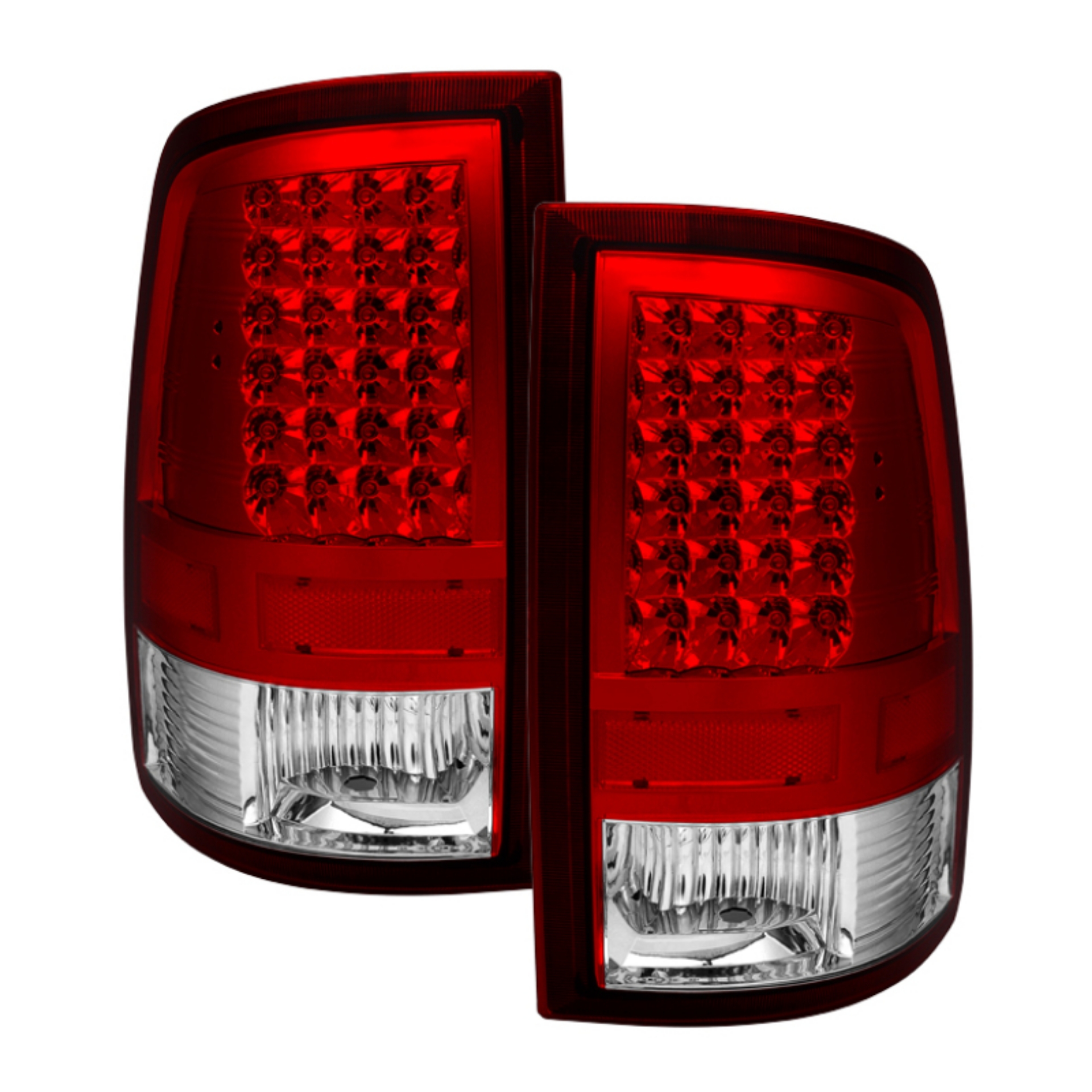 Picture of xTune Dodge Ram 1500 09-14 LED Tail Lights Incandescent Model Only Red Clear ALT-JH-DR09-LED-RC