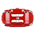 Picture of StopTech 08-10 Porsche Cayman S BBK Rear ST-40 Red Calipers 332x32 Slotted Rotors
