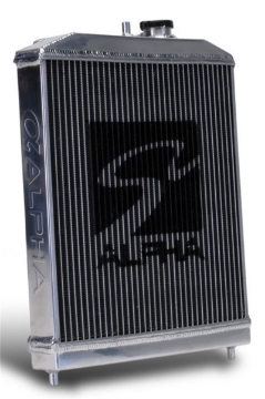 Picture of Skunk2 Alpha Series 92-00 Honda Civic Radiator Half Size Dual Core Manual Trans