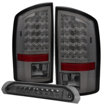 Picture of xTune Dodge Ram 02-06 1500 LED Tail Light w- LED 3rd Brake Lamps- Smoked ALT-JH-DR02-LED-SET-SM