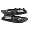 Picture of xTune Pontiac Grand Prix 97-03 Crystal Headlights w- Amber Corner Lights HD-JH-PGPRIX-SET-AM-BK