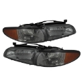 Picture of Xtune Pontiac Grand Prix 97-03 Crystal Headlights w- Amber Corner Lights HD-JH-PGPRIX-SET-AM-SM