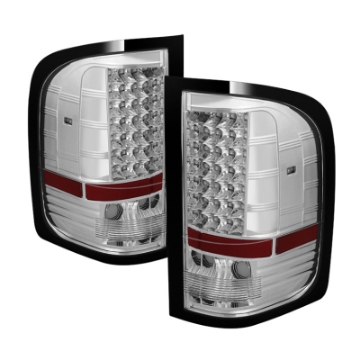 Picture of xTune Chevy Silverado 07-13 LED Tail Lights Chrome ALT-JH-CS07-LED-C