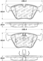 Picture of StopTech Performance 04-09 BMW X3 E38 - 06-09 Z4 3-0Si E86 - 00-07 330 Series Front Brake Pads