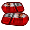 Picture of xTune Mercedes Benz W208 Clk 98-02 LED Tail Lights Red Clear ALT-JH-MBW20898-LED-RC