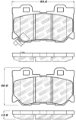 Picture of StopTech Performance 08-09 Infiniti FX50-G37 Rear Brake Pads