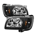 Picture of xTune Toyota Tacoma 01-04 1 Piece w- Black Trim Crystal Headlights Black HD-ON-TT01-1PC-LED-BK