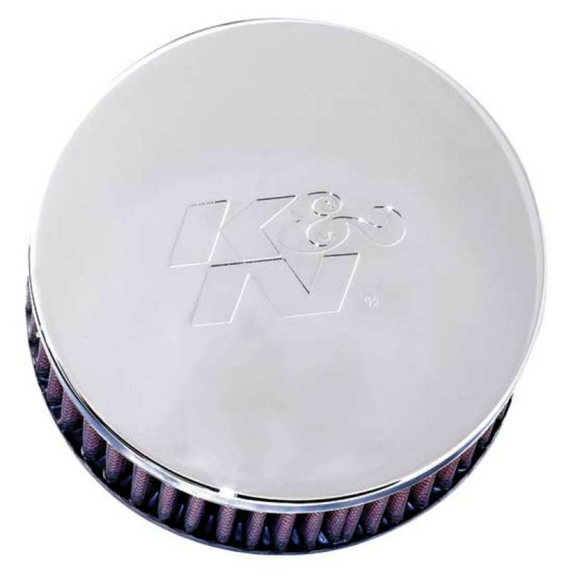 Picture of K&N Universal Chrome Filter 2-438in Flange ID x 5-125in OD x 2in H
