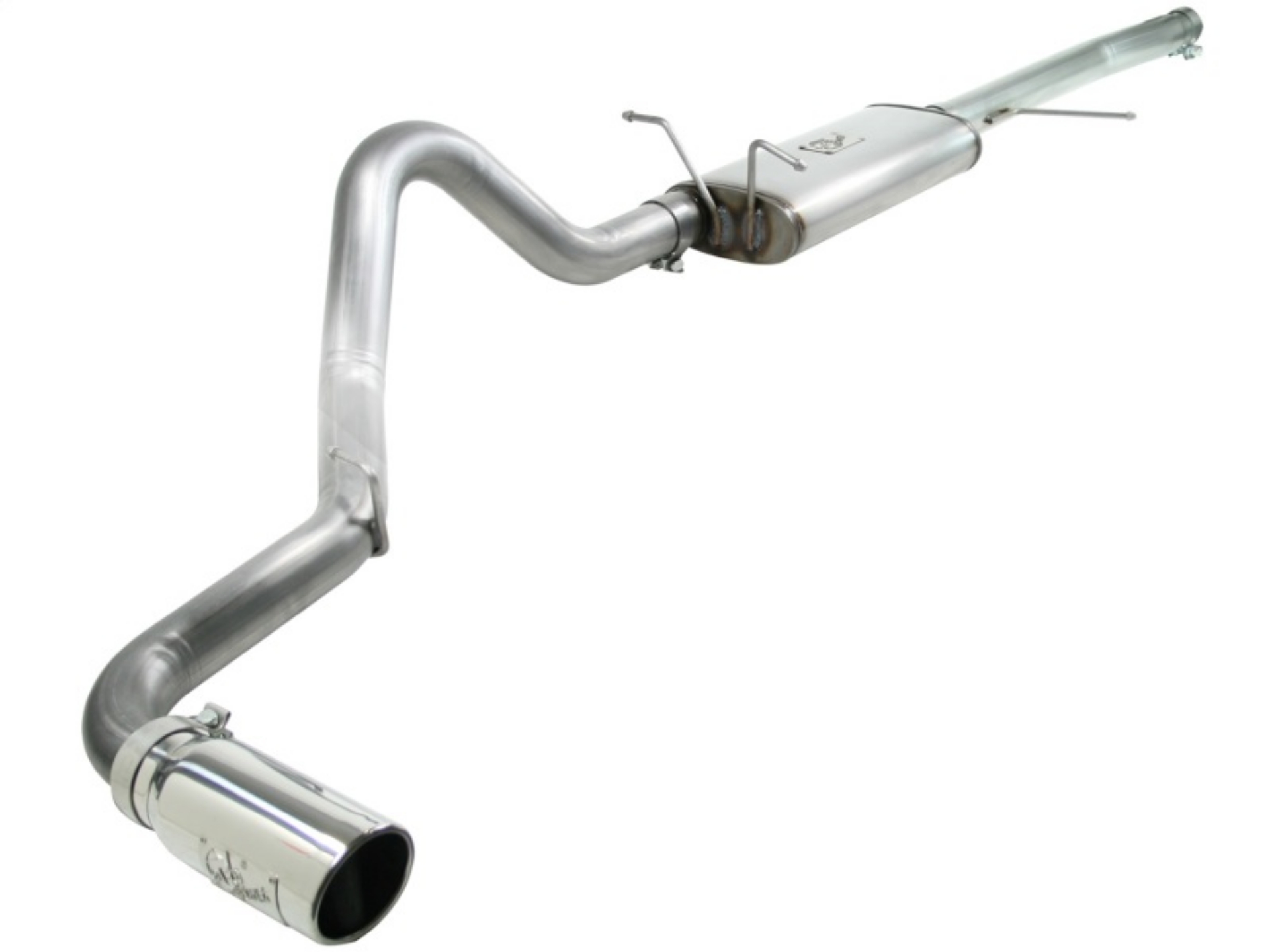 Picture of aFe MACHForce XP Exhaust Cat-Back 3in SS-409 w- Polished Tip 97-03 Ford F-150 V8 4-6-5-4L