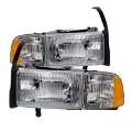 Picture of xTune Dodge Ram 1500 94-01 OEM Style Headlights w- Corner Chrome HD-JH-DR94-OE-C
