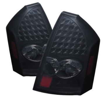 Picture of xTune Chrysler 300C 05-07 LED Tail Lights Black Smoke ALT-JH-C305-LED-BSM
