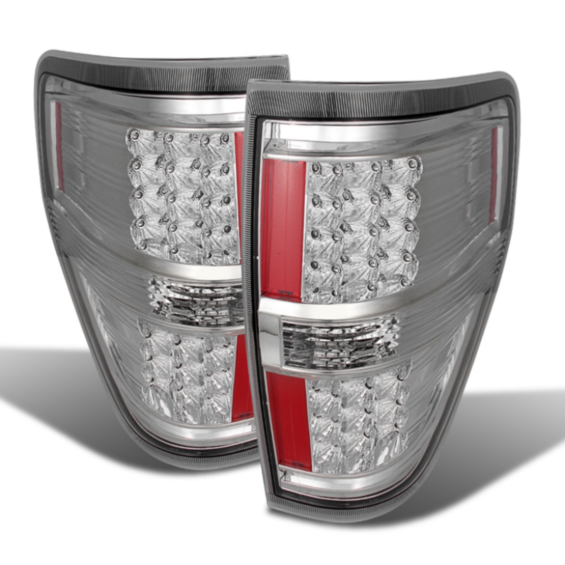 Picture of Xtune Ford F150 09-14 LED Tail Lights Chrome ALT-JH-FF15009-LED-C