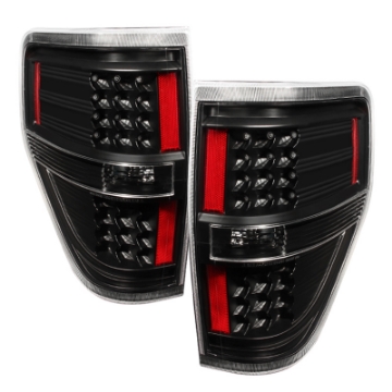 Picture of xTune Ford F150 09-14 LED Tail Lights Black ALT-JH-FF15009-LED-BK