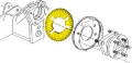 Picture of SPC Performance EZ Shim Dual Angle Camber-Toe Shim Yellow