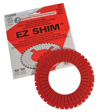 Picture of SPC Performance EZ Shim Dual Angle Camber-Toe Shim Red