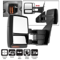 Picture of xTune Ford F150 04-06 Power Heated Amber LED Signal Telescoping Mirror Left MIR-FF15004S-PWH-AM-L