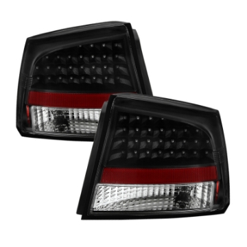 Picture of xTune Dodge Charger 06-08 LED Tail Lights Black ALT-JH-DCH05-LED-BK