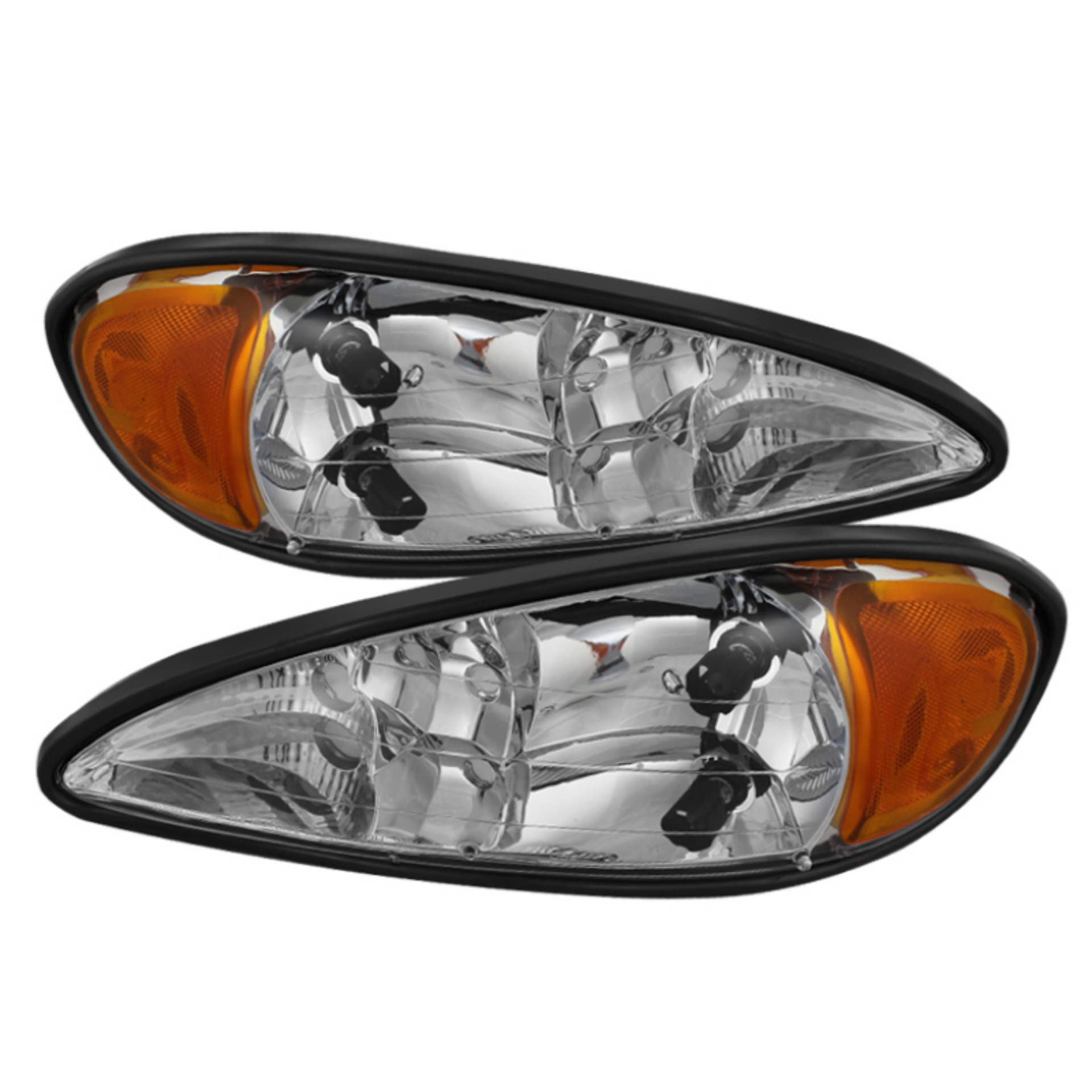 Picture of xTune Pontiac Grand Am 99-05 Crystal Headlights Chrome HD-JH-PGAM99-AM-C