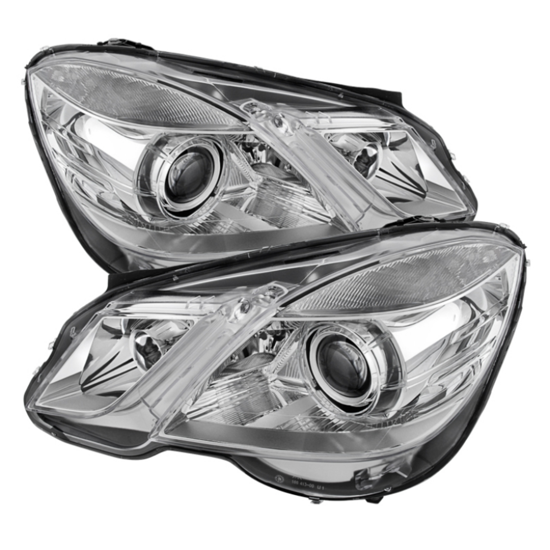 Picture of Xtune Mercedes E-Class 10-13 Projector Headlights OE Style Halogen Only Chrome PRO-JH-MBW21210-NA-C