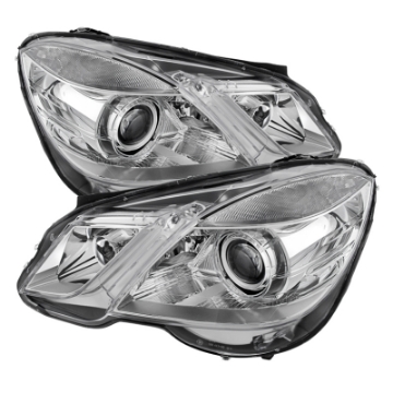 Picture of Xtune Mercedes E-Class 10-13 Projector Headlights OE Style Halogen Only Chrome PRO-JH-MBW21210-NA-C