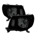 Picture of xTune Toyota Tacoma 05-11 Amber Crystal Headlights Black Smoked HD-JH-TT05-AM-BSM