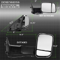 Picture of xTune Dodge Ram 1500 09-12 Extendable Heated Adjust Mirror Chrome Housing Right MIR-DRAM10-PW-R