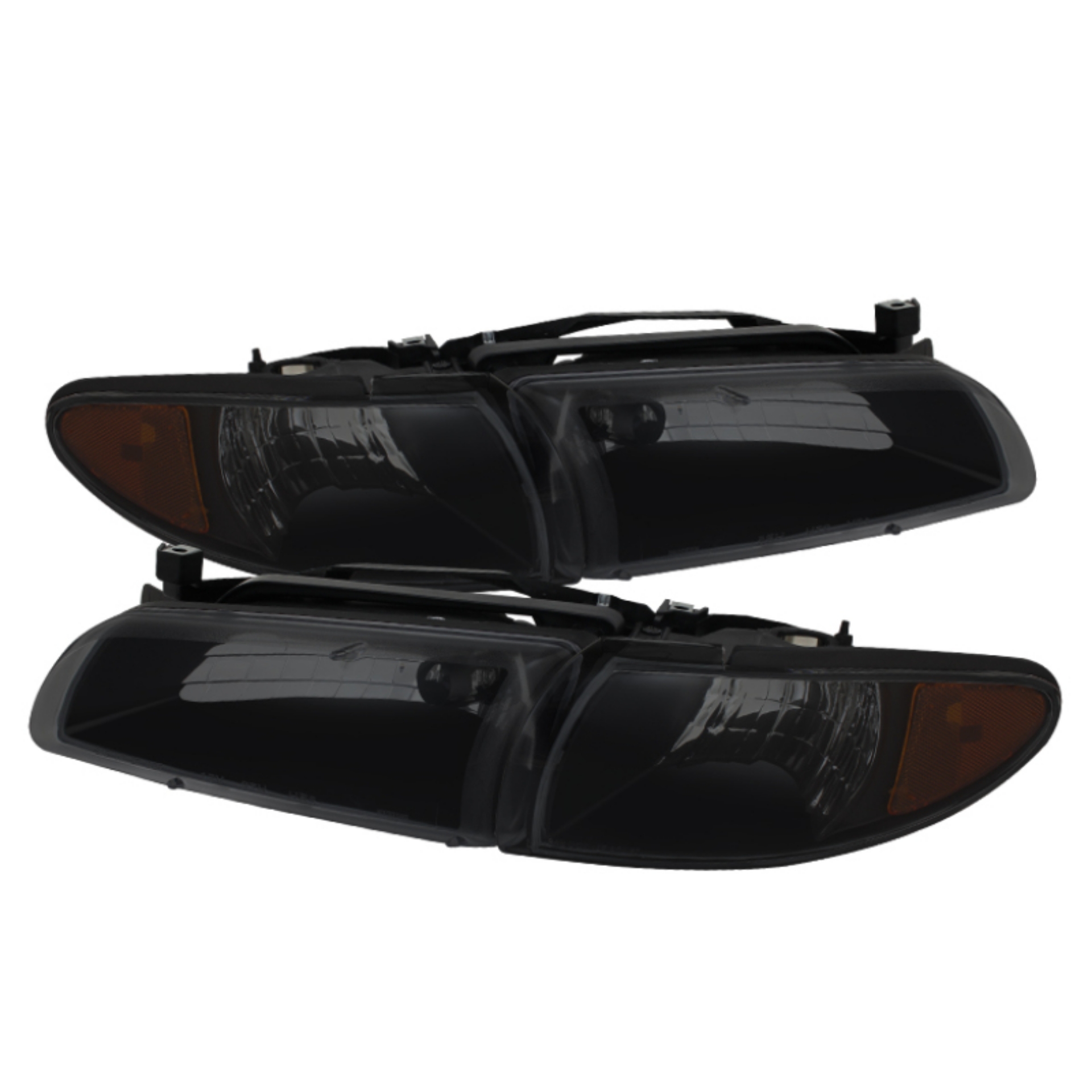 Picture of xTune Pontiac Grand Prix 97-03 Crystal Headlights w- Amber Corner Lights HD-JH-PGPRIX-SET-AM-BSM