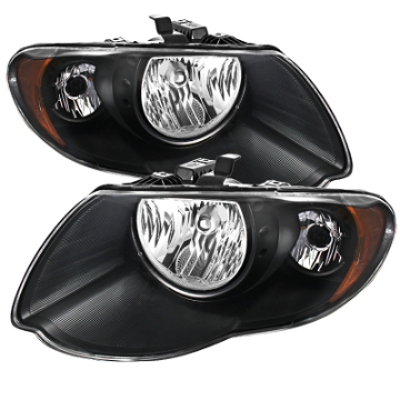 Picture of xTune Chrysler Town & Country 05-07 Crystal Headlights Black HD-JH-CHRTC05-AM-BK