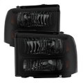 Picture of xTune Ford F250-350-450 Super Duty 05-07 Crystal Headlights Black Smoked HD-JH-FS05-AM-BSM