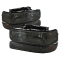 Picture of xTune Chevy Tahoe 00-06 Headlights w- LED Bumper Lights Amber Smoke HD-JH-CSIL99-LED-SET-SM