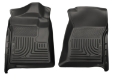 Picture of Husky Liners 07-12 Chevrolet Silverado-GMC Sierra Regular Cab WeatherBeater Black Floor Liners