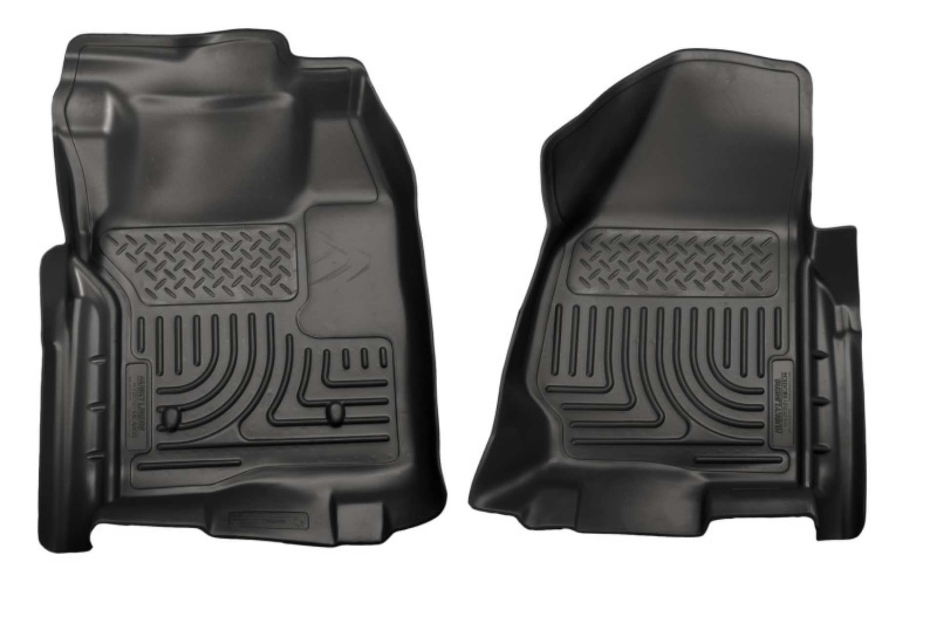 Picture of Husky Liners 11-12 Ford SuperDuty Regular Cab WeatherBeater Black Floor Liners
