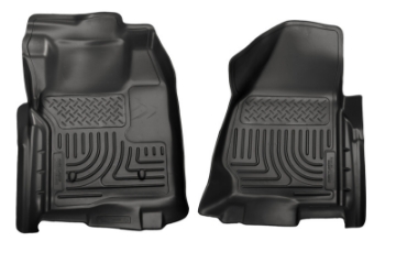 Picture of Husky Liners 11-12 Ford SuperDuty Regular Cab WeatherBeater Black Floor Liners