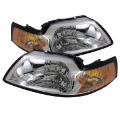 Picture of xTune Ford Mustang 99-04 Amber Crystal Headlights Chrome HD-JH-FM99-AM-C