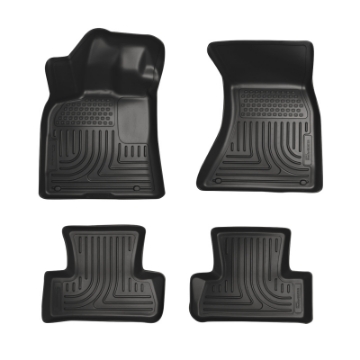 Picture of Husky Liners 11-12 Dodge Charger-Chrysler 300 WeatherBeater Combo Black Floor Liners