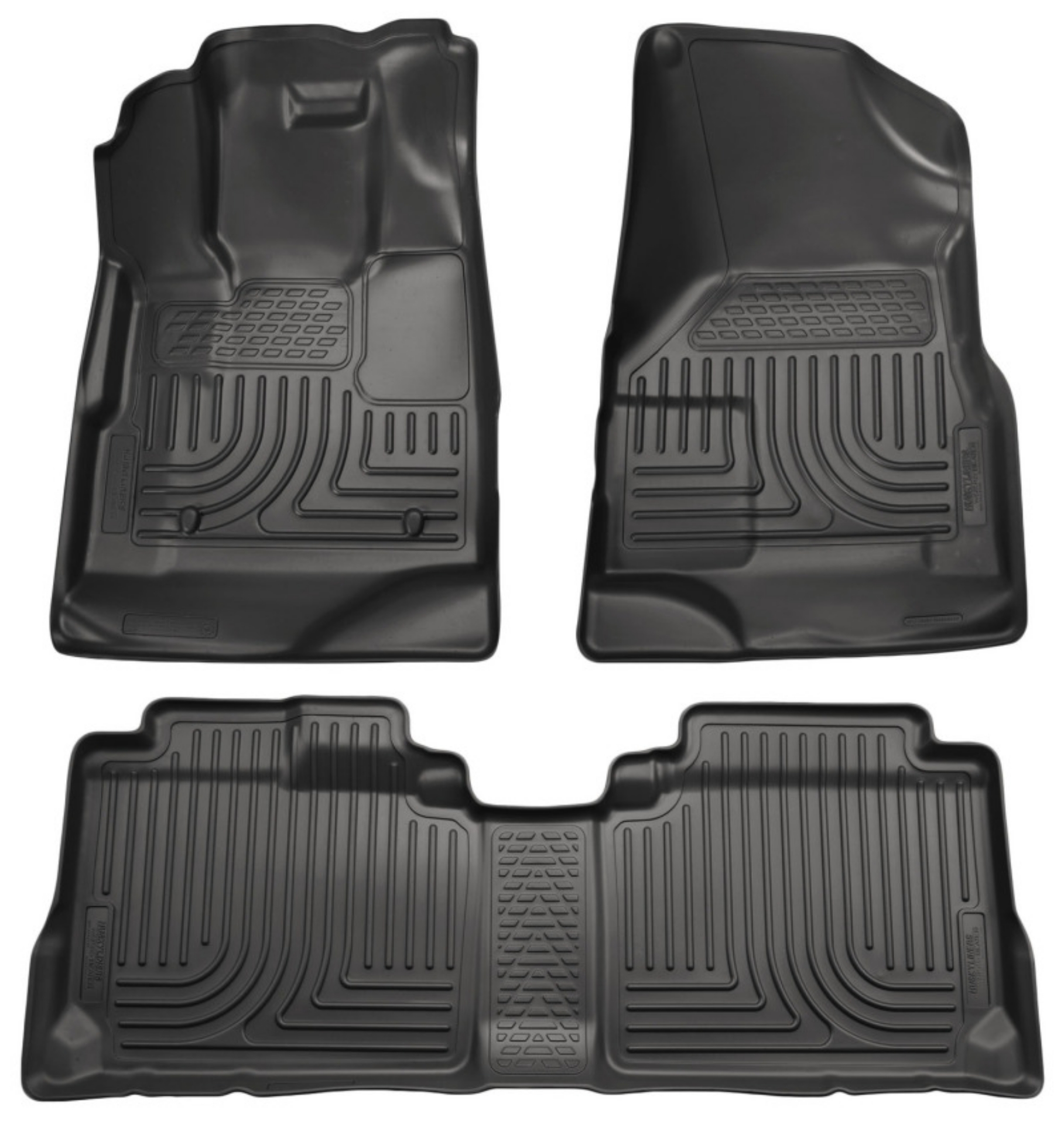 Picture of Husky Liners 10-12 Cadillac SRX WeatherBeater Combo Black Floor Liners One Piece for 2nd Seat