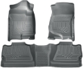 Picture of Husky Liners 07-12 Chevy Silverado-GMC Sierra Crew Cab WeatherBeater Combo Gray Floor Liners
