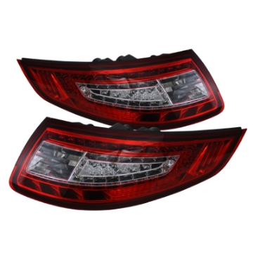 Picture of xTune Porsche 911 997 05-08 LED Tail Lights Red Clear ALT-ON-P99705-LED-RC