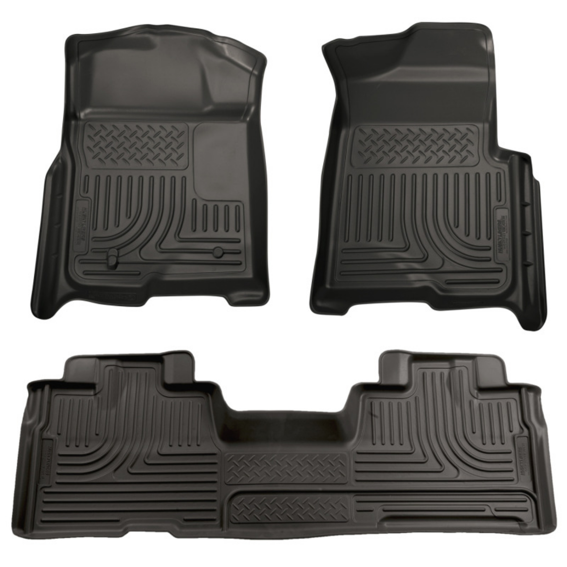 Picture of Husky Liners 09-12 Ford F-150 Super Cab WeatherBeater Combo Black Floor Liners