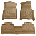 Picture of Husky Liners 09-12 Ford F-150 Super Cab WeatherBeater Combo Tan Floor Liners