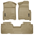 Picture of Husky Liners 09-12 Ford F-150 Super Cab WeatherBeater Combo Tan Floor Liners