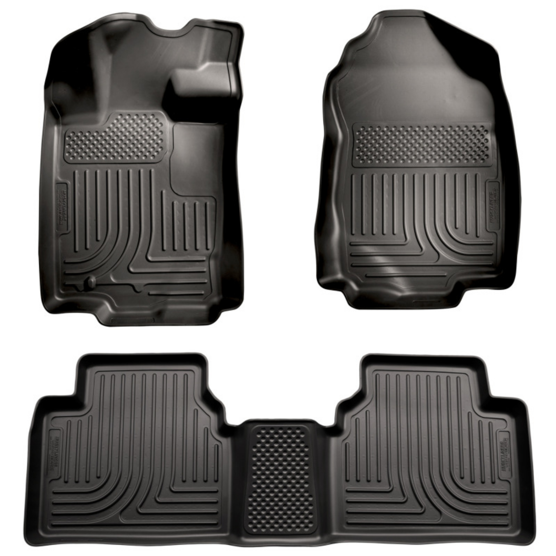 Picture of Husky Liners 10-12 Ford Fusion-Lincoln MKZ FWD WeatherBeater Combo Black Floor Liners